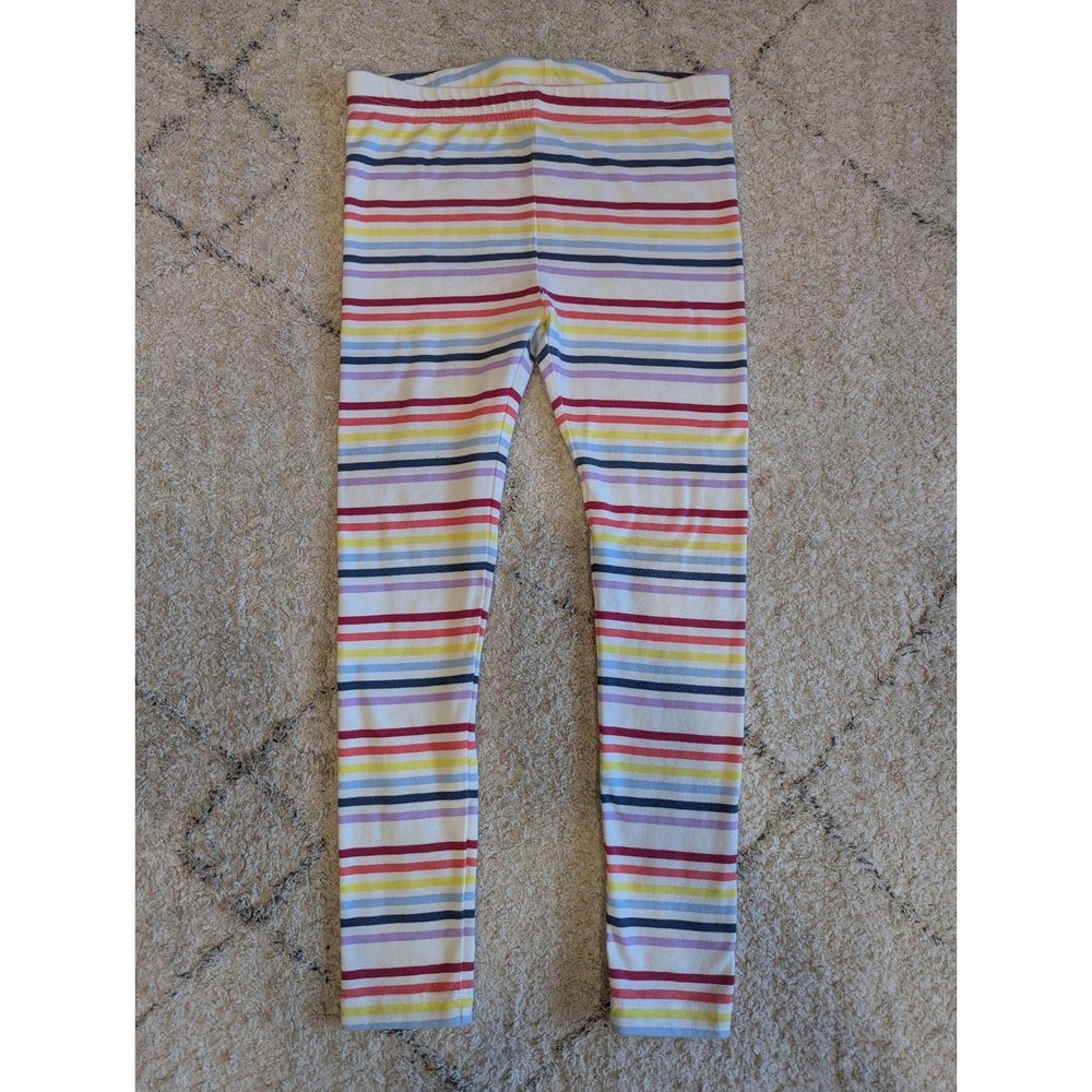 Tucker + Tate Girls Leggings Size 8‎ Rainbow Horizontal Stripes Cotton Stretch